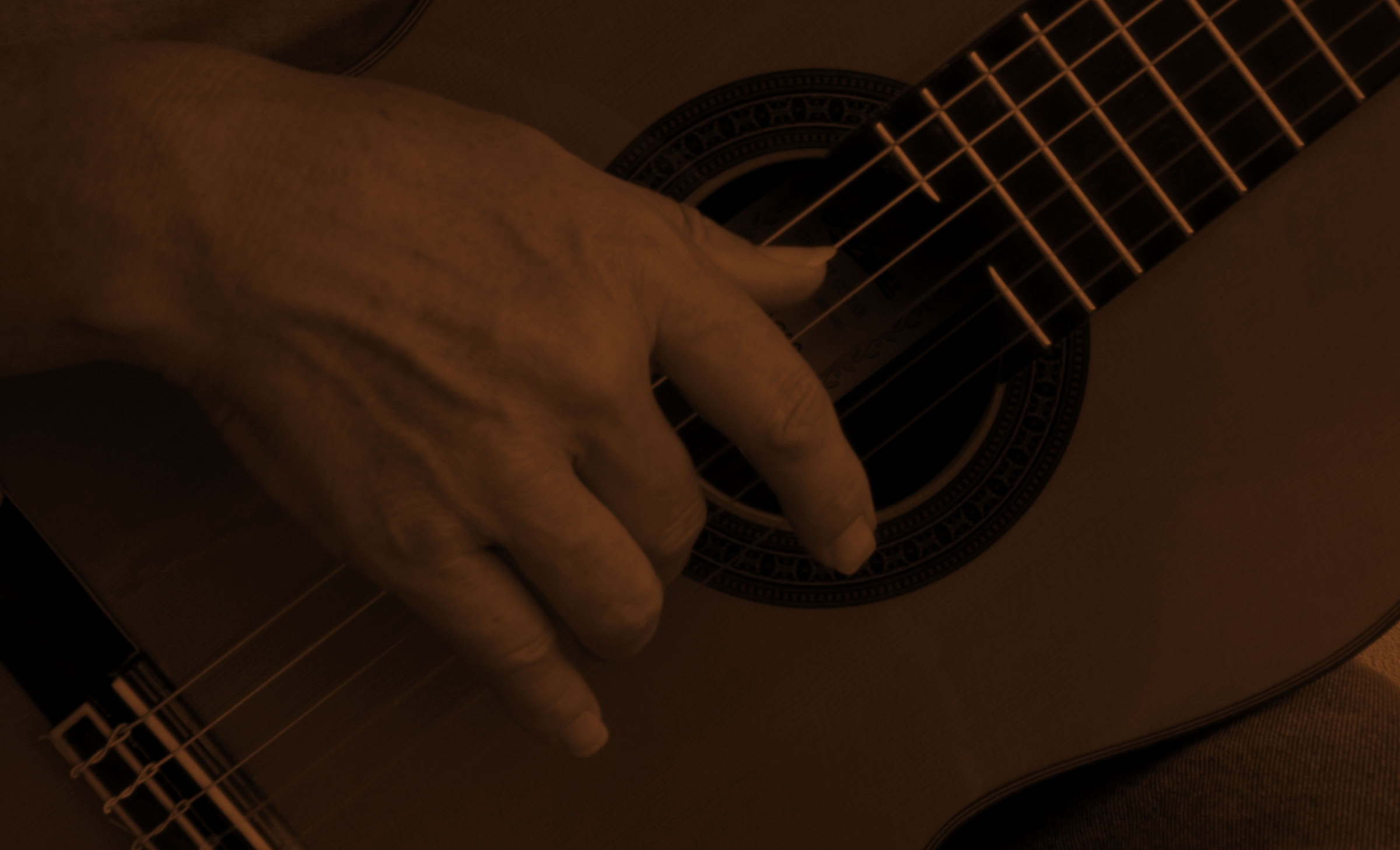Gitarre mit Zupfhand