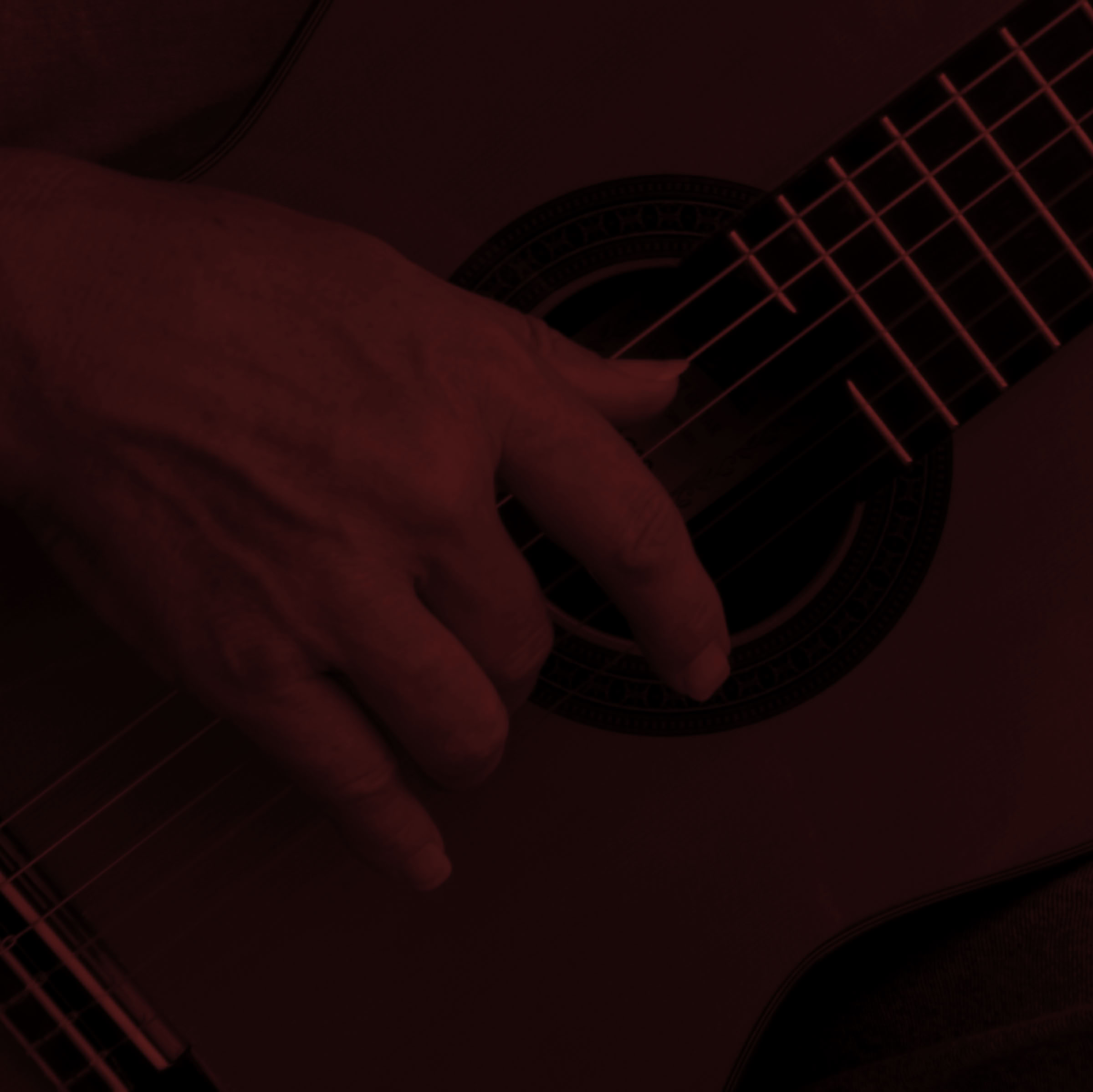 Gitarre mit Zupfhand