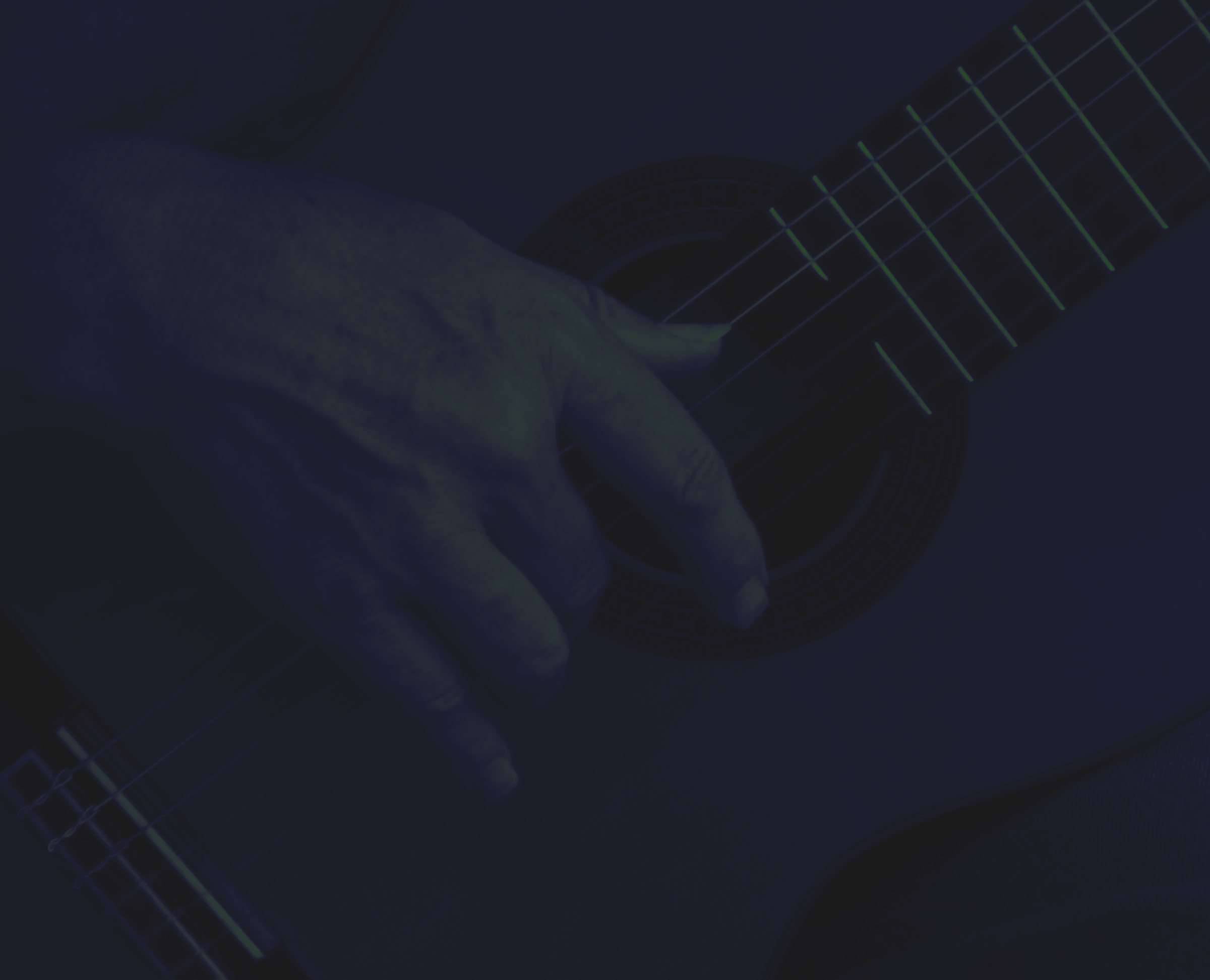 Gitarre mit Zupfhand